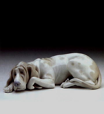 Lladro Dog Collectible Figurine #04583 Retired Glazed Finish