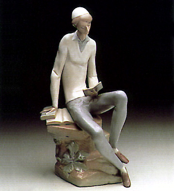 Casades porcelain figurine Like lladro Jewish boy reading scriptures