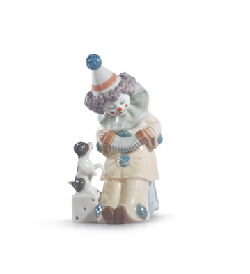 Lladro 5279 PIERROT WITH CONCERTINA Pricing and Reference Guide