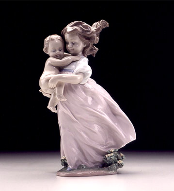 LLADRO FIGURINE #6681 "PLAYING MOM" LIMITED EDITION MINT New in Box RETIRED 